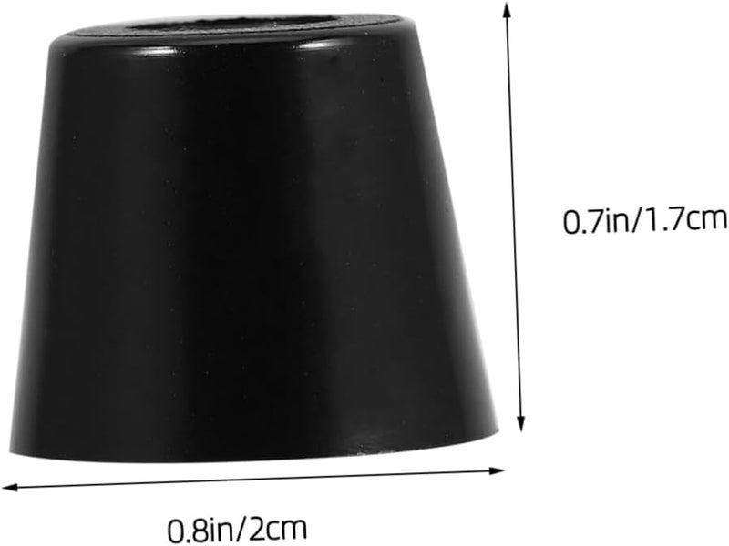 DOITOOL 10pcs Black Rubber Feet Pads for Washing Machine Furniture Leg Grips Anti Slip Vibration Protectors - Image 2